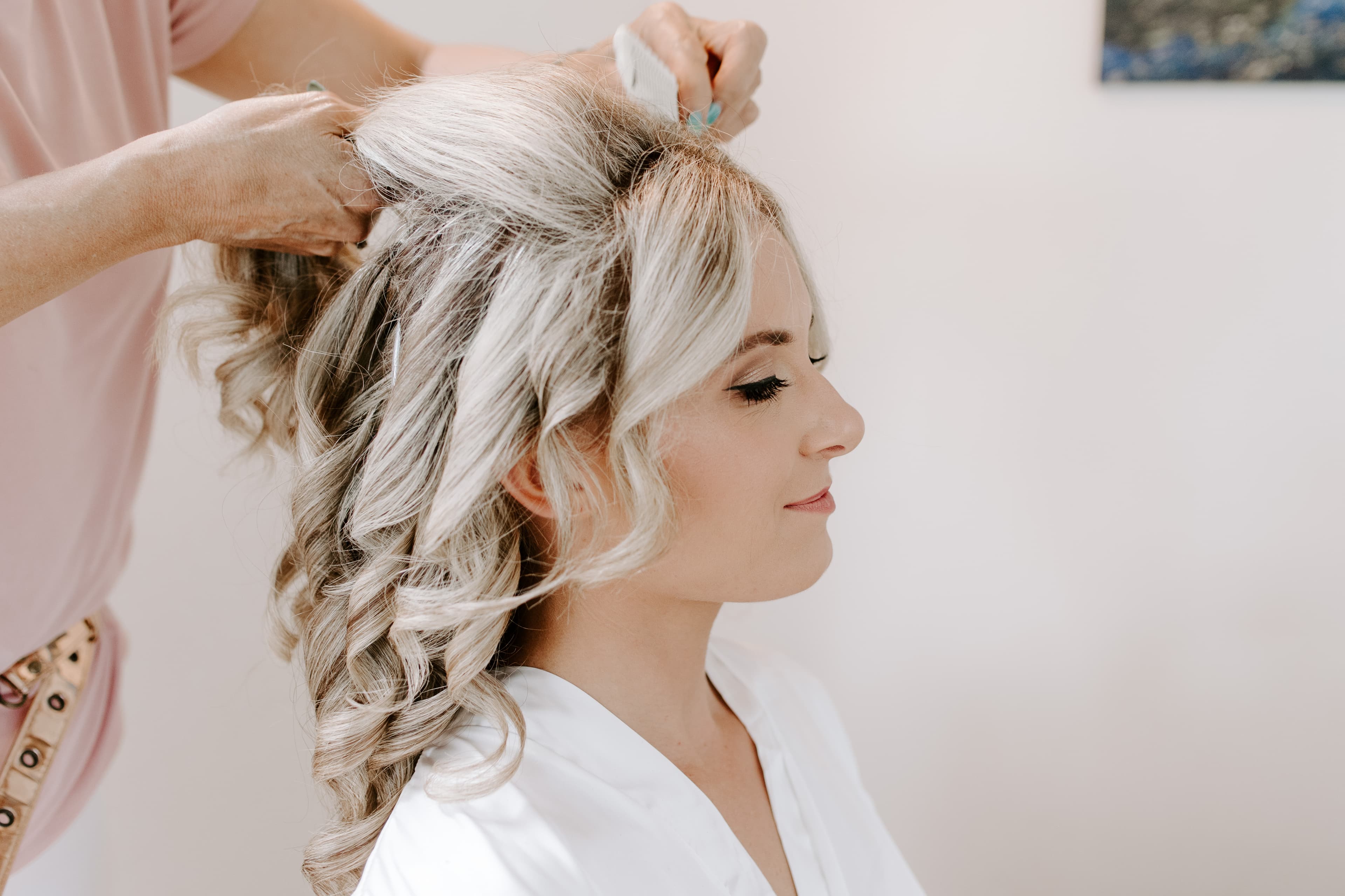 Bridal hairstyle by Ange Enoka